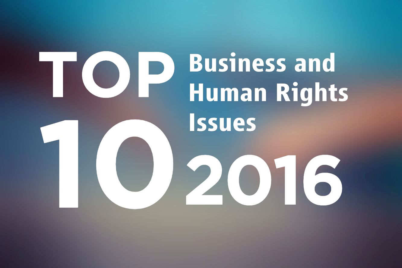 Top Ten Issues in 2016